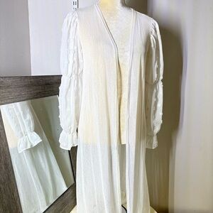 Ember White Sheer Cardigan